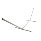 Jamaica Gigante grey hammock stand for large spreader bar hammocks by MacaMex MA-20050 color Grau / Silber