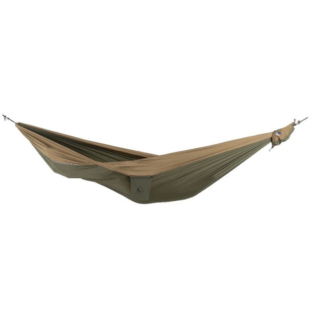 Kingsize travel hammock armygreen-brown by Ticket to the moon TM-THK-2408 color grün