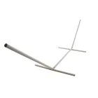 Jamaica Gigante grey hammock stand for large spreader bar hammocks by MacaMex MA-20050 color Grau / Silber