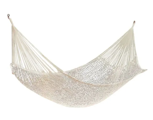 Mexican hammock Family Classic natural white by MacaMex MA-00140 color natur / beige