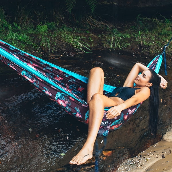 bedruckte H&auml;ngematte aus Fallschirmseide