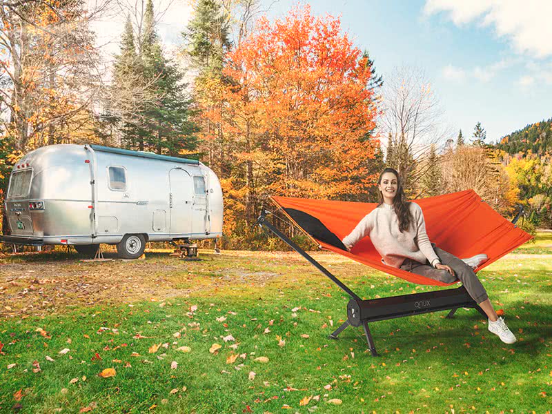Faltbares Hängemattengestell für den Campingurlaub Faltbares Hängemattengestell für den Campingurlaub